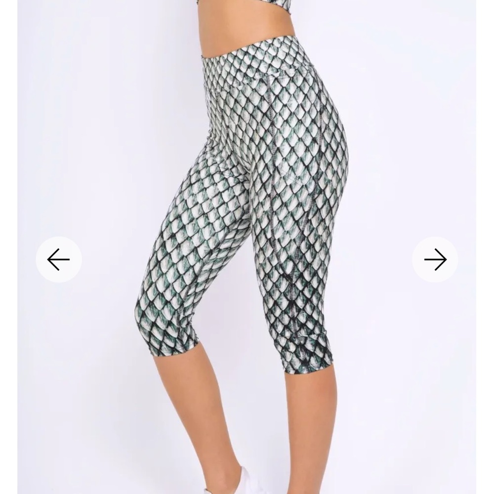 Black Milk Dragon Scales Silver Combat Pants